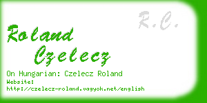 roland czelecz business card